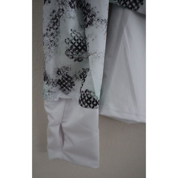 Spyder Active SP835 Women's Sz M White/Black Layered Jacket w/Thumbholes $98 - Picture 4 of 12